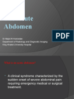 What Is An Acute Abdomen