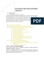 Guía para Crear Paso A Paso Una Estrategia Digital para Empresas