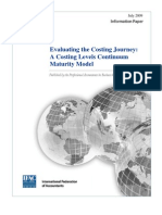 Evaluating The Costing Journey: A Costing Levels Continuum Maturity Model