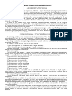 4º Módulo Tipos Psicológicos e Perfil Profissional