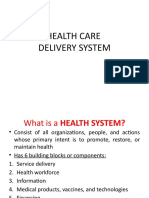 Health Care Delivery System