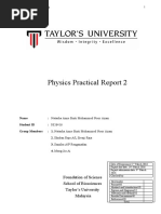 Physics Practical Report 2