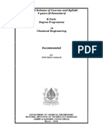 Revised Scheme of Courses and Syllabi 4 Years (8-Semesters) B.Tech. Degree Programme in Chemical Engineering