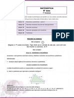 Matematica 8ano Trilha 7semana