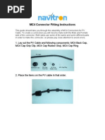 MC4 Connector Fitting Instructions