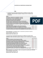 Autoevaluación de Las Competencias Comunicativas