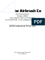 Paasche Airbrush Co: 201 8 Industrial Price List