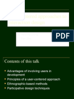 User-Centered Approaches To Interaction Design: by Haiying Deng Yan Zhu