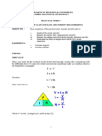 I V I 1/R I V/R V Ir: Department of Mechanical Engineering Djj20053: Electrical Technology