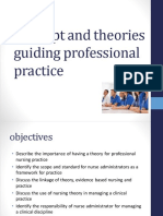 Concept and Theories Guiding Professional Practice