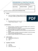 Method of Statement For Installation of Refrigerant Pipes