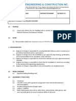 Proposed Delivery For PAU/AHU Method Statement SEC/MS/3-25