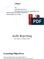 Lecture 9 - Audit Reporting ISA 700 (R) - 2020