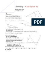 Worksheet: Similarity: P1 and P2 (2018 - 05)