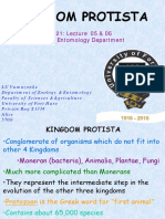 Kingdom Protista: Z00 121: Lecture 05 & 06 Zoology & Entomology Department