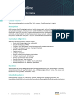 AWS Academy Cloud Developing Course Outline (English)