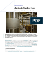 An Introduction To Stainless Steels