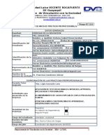 Formato Acta de Inicio de Prácticas Preprofesionales