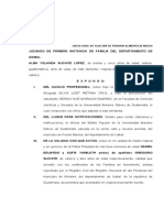 DEMANDA DE JUICIO ORAL PARA PENSION ALIMENTICIA (REVISION) No. 2 Caso