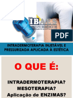 CURSO INTRADERMOTERAPIA e PRESSURIZAÇÃO