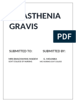 Myasthenia Gravis: Submitted To: Submitted by