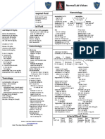 Normal Lab Values
