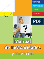 Manual de Incapacidades Licencias de Maternidad y Paternidad