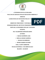 Beneficios Tributarios y Contables de Las Organizaciones Del Sector No Financiero Que Forman Parte de La Ecnonomía Popular y Solidaría