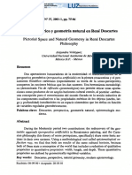 + Espacio Pictórico y Geometría Natural en René Descartes