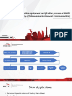 Telecommunication Equipment Certification Process at MOTC (Ministry of Telecommunication and Communication)