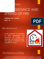 Fire Resistance and Spread of Fire