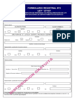 Fomulario N°2 Independizacion y Copropiedad