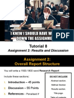 Tutorial 8: Assignment 2: Results and Discussion