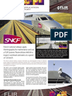 French National Railways Apply Thermography For Maintenance and Use A FLIR Systems ThermoVision A40-M To Inspect Overhead Catenaries at A Speed of 120 KM/H