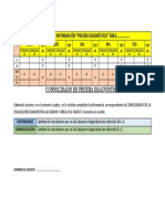 Consolidado Evaluación Diagnóstica