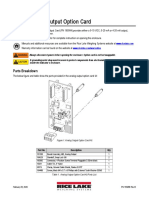 Single Analog Output Option Card: Synergy Series