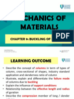 Mechanics of Materials: Chapter 9: Buckling of Columns