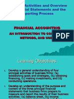 Business Activities and Overview of Financial Statements and The Reporting Process