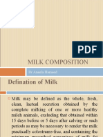 Milk Composition: DR Aneela Hameed