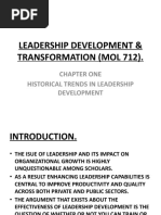 Leadership Development &transformation