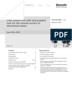 Pilot Control Unit With End Position Lock For The Remote Control of Directional Valves Type 4THF5, 6THF5