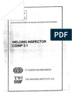 TWI CSWIP 3.1 Welding Inspector