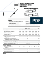 Description Mechanical Dimensions: 350 Ma High Voltage Microwave Oven Rectifiers