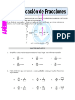 Simplificación de Fracciones