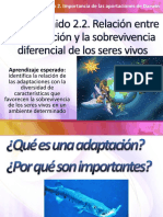 Relacion Entre La Adaptación y La Sobrevivencia Diferencial