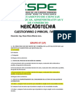 Cuestionario Mercadotecnia 4110 Segundo Parcial