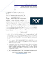 Demanda Proceso Ejecutivo Mínima Cuantía