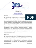 Investigating SterilityTest Failures