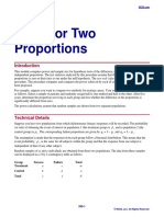 Tests For Two Proportions