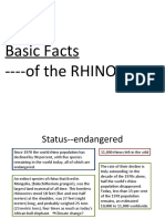 Rhino Basic Facts